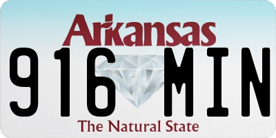 AR license plate 916MIN