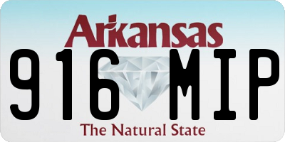 AR license plate 916MIP
