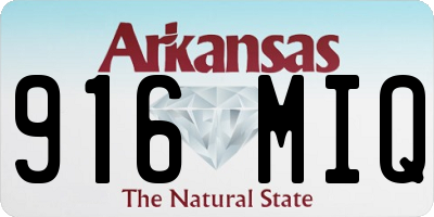 AR license plate 916MIQ