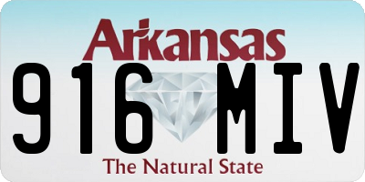 AR license plate 916MIV