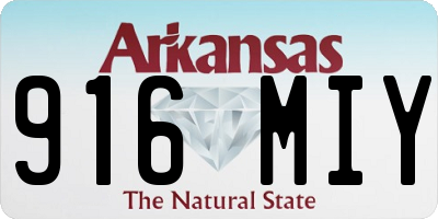 AR license plate 916MIY