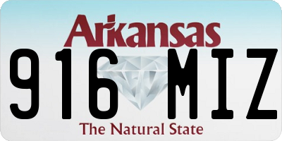 AR license plate 916MIZ