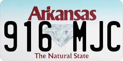AR license plate 916MJC