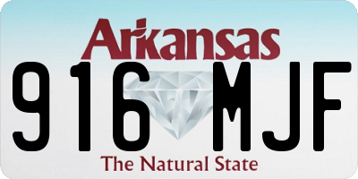 AR license plate 916MJF