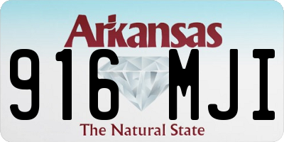 AR license plate 916MJI