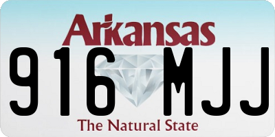 AR license plate 916MJJ