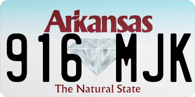 AR license plate 916MJK