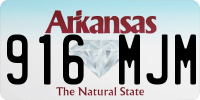 AR license plate 916MJM