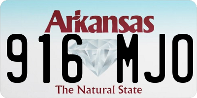 AR license plate 916MJO