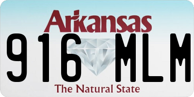 AR license plate 916MLM