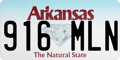 AR license plate 916MLN