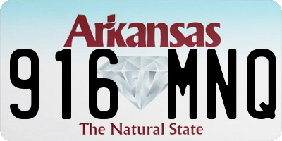AR license plate 916MNQ