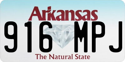 AR license plate 916MPJ