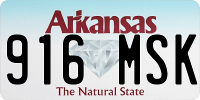AR license plate 916MSK
