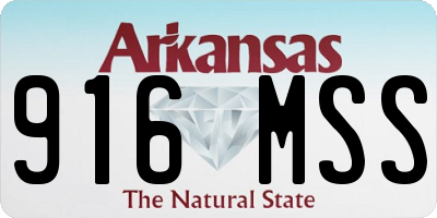 AR license plate 916MSS