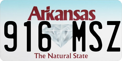 AR license plate 916MSZ