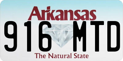 AR license plate 916MTD