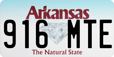 AR license plate 916MTE
