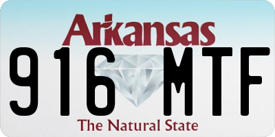AR license plate 916MTF