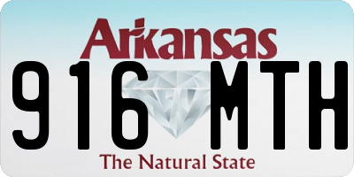 AR license plate 916MTH