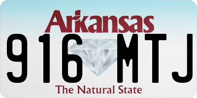 AR license plate 916MTJ