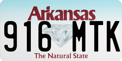 AR license plate 916MTK