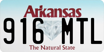 AR license plate 916MTL