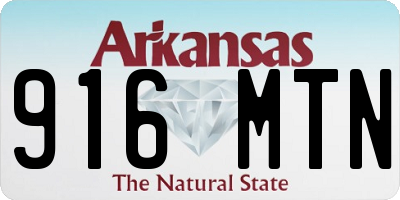 AR license plate 916MTN