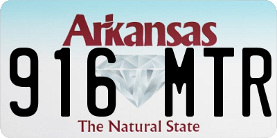 AR license plate 916MTR