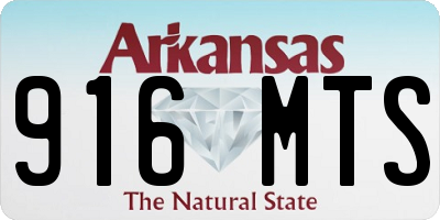 AR license plate 916MTS