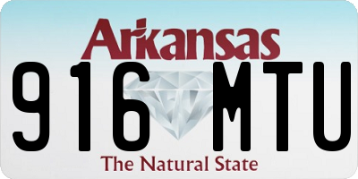 AR license plate 916MTU