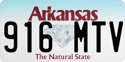AR license plate 916MTV
