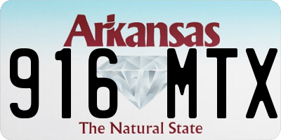 AR license plate 916MTX
