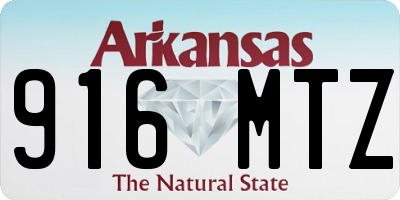 AR license plate 916MTZ