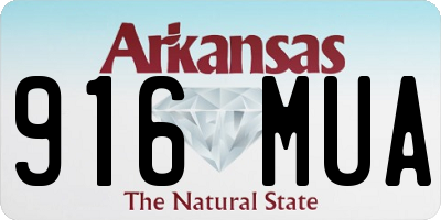 AR license plate 916MUA