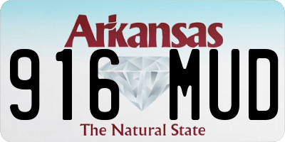 AR license plate 916MUD