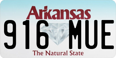 AR license plate 916MUE