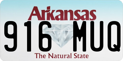 AR license plate 916MUQ