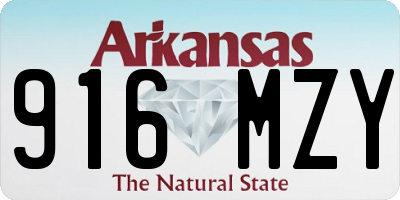 AR license plate 916MZY
