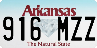 AR license plate 916MZZ