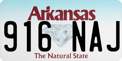AR license plate 916NAJ