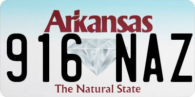 AR license plate 916NAZ