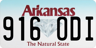 AR license plate 916ODI