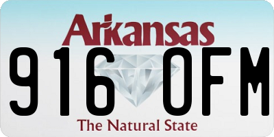 AR license plate 916OFM