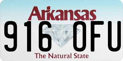 AR license plate 916OFU