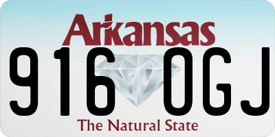 AR license plate 916OGJ