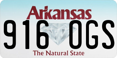 AR license plate 916OGS