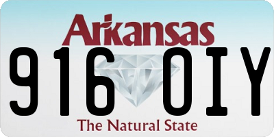 AR license plate 916OIY