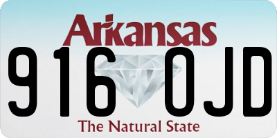 AR license plate 916OJD