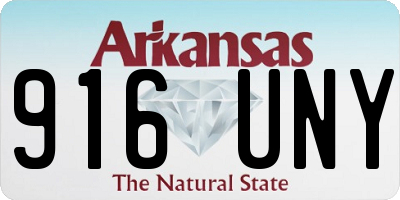 AR license plate 916UNY